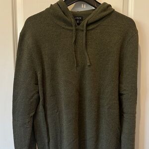J. Crew Forest Green Pullover Hoodie